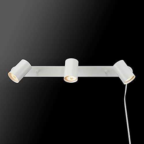 Globe Electric Dale 3-Light Matte White Plug-in Track Lighting 60024 - Image 3