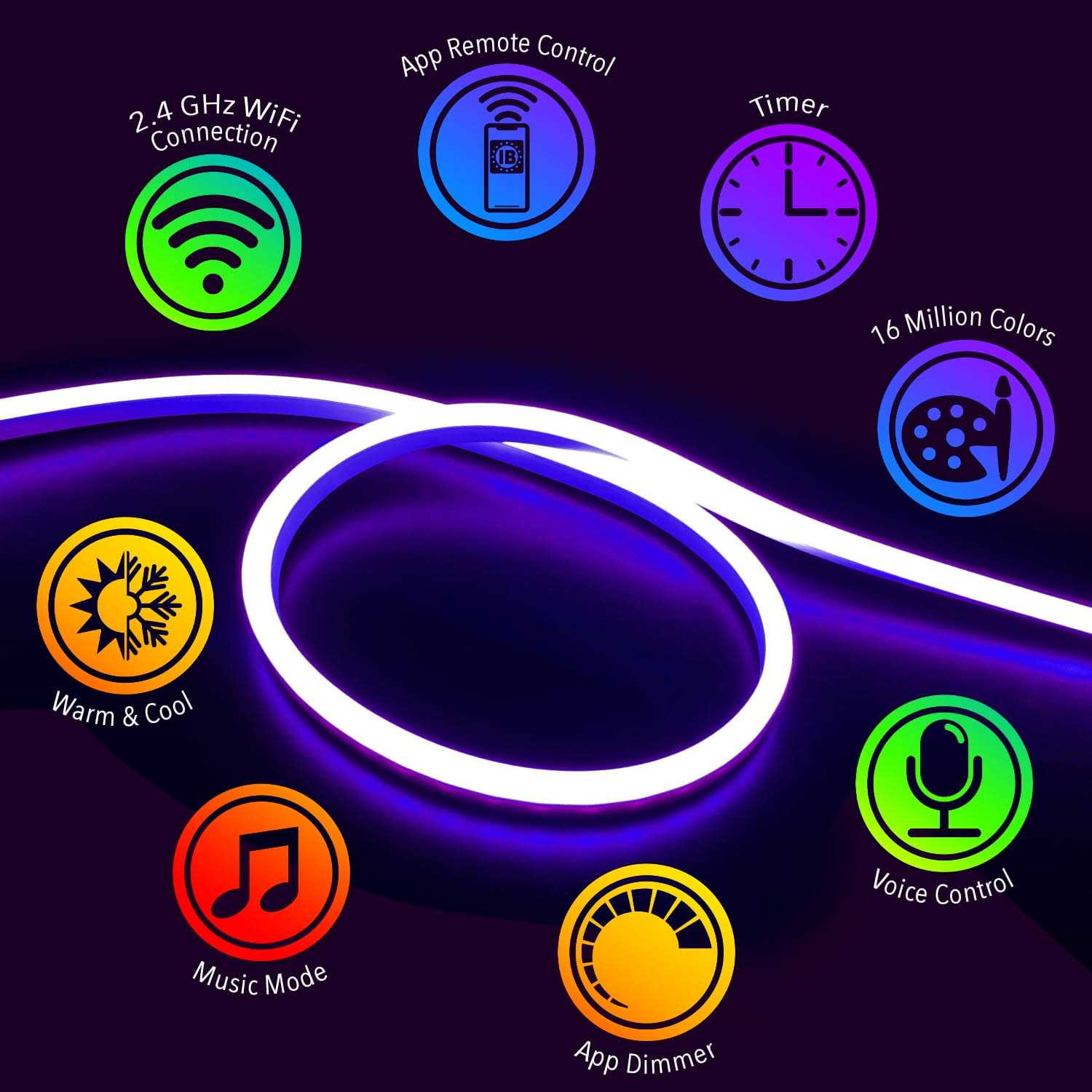 IBRIGHT Smart Lightstrip Outdoor 16ft - Image 5