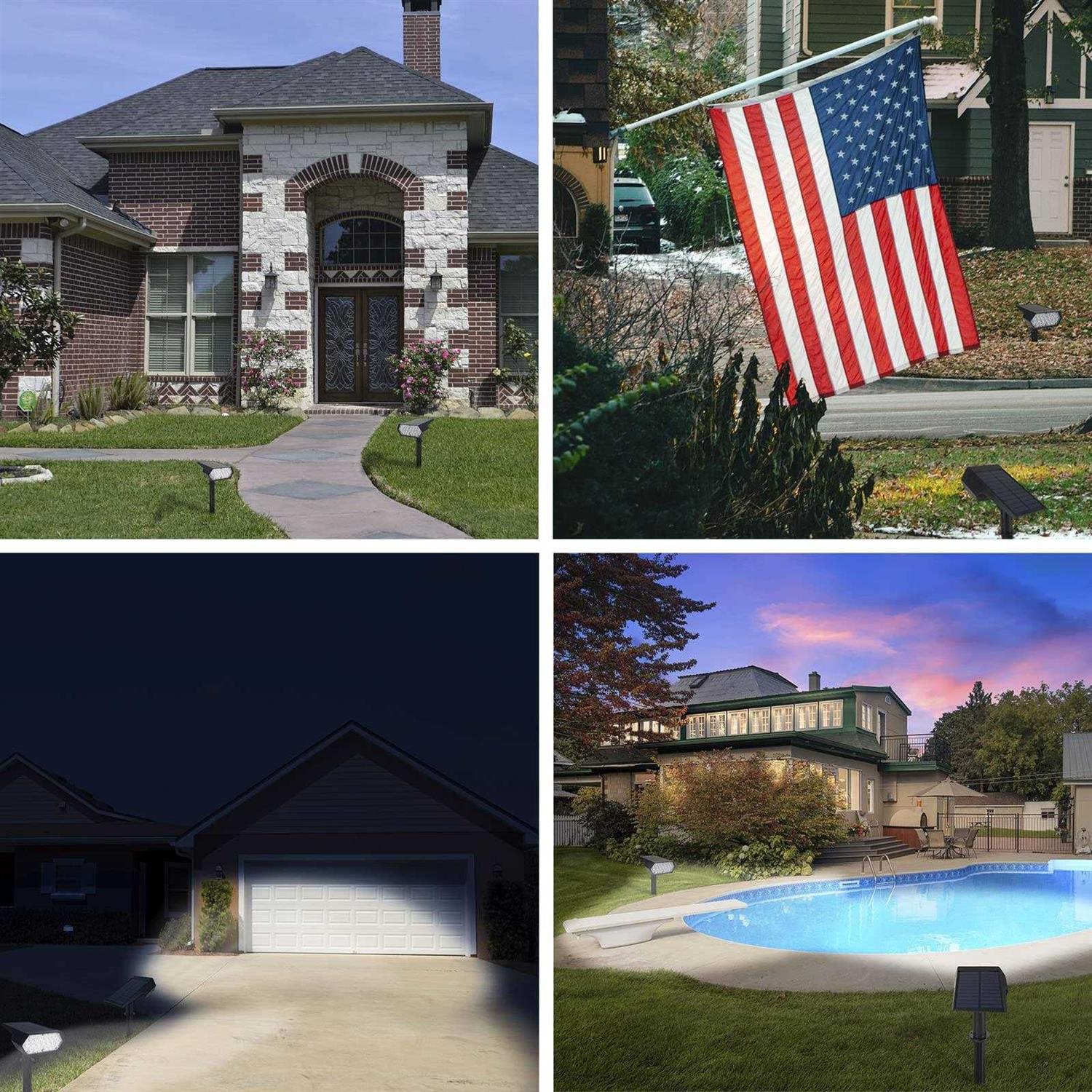 MangoPark Solar Spot Lights Outdoor 2PCS Solar Spotlights Outdoor Waterproof IP65 - Image 4