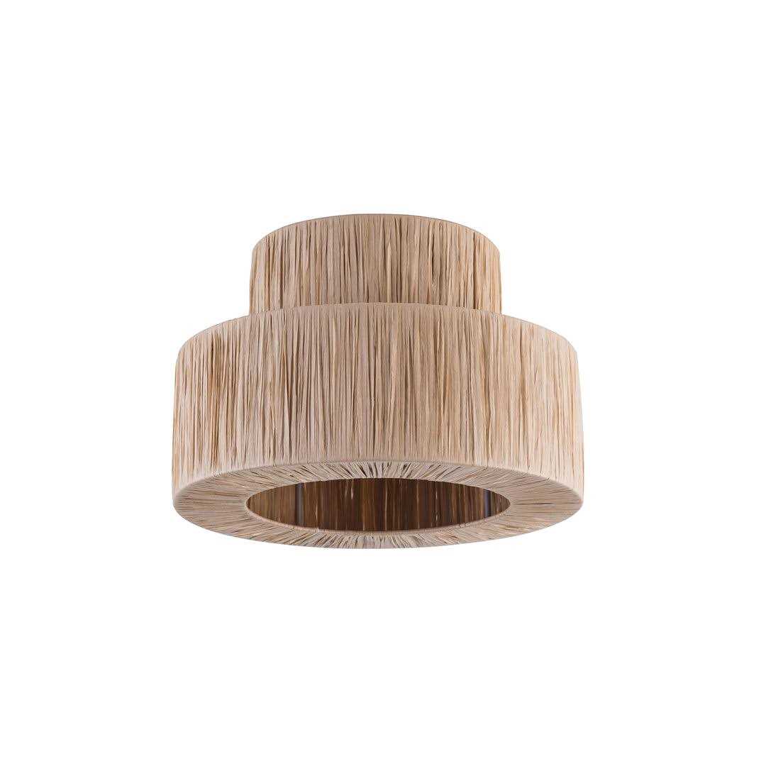 Joss & Main Abbie Paper Flush Mount Fixture Finish Wood - Image 2