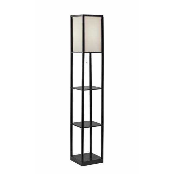 Mainstays Shelf Floor Lamp with Fabric Shade