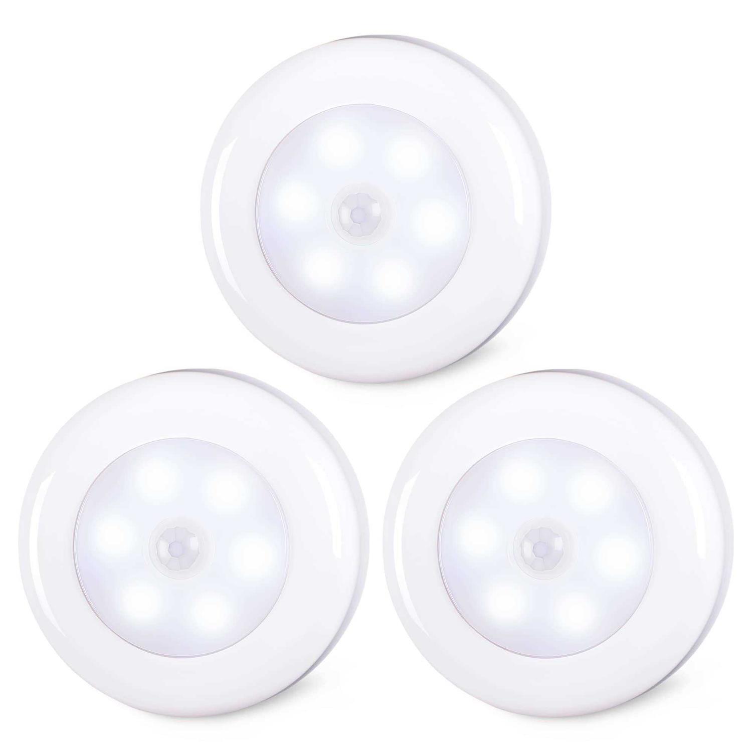 Motion Sensor Lights Indoor Star-spangled High CRI Stick on Stair Puck Lights Battery Operated