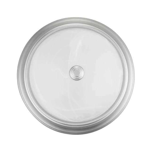 Project Source 13-in W Satin Nickel Ceiling Flush Mount Lights 2-Pack - Image 3