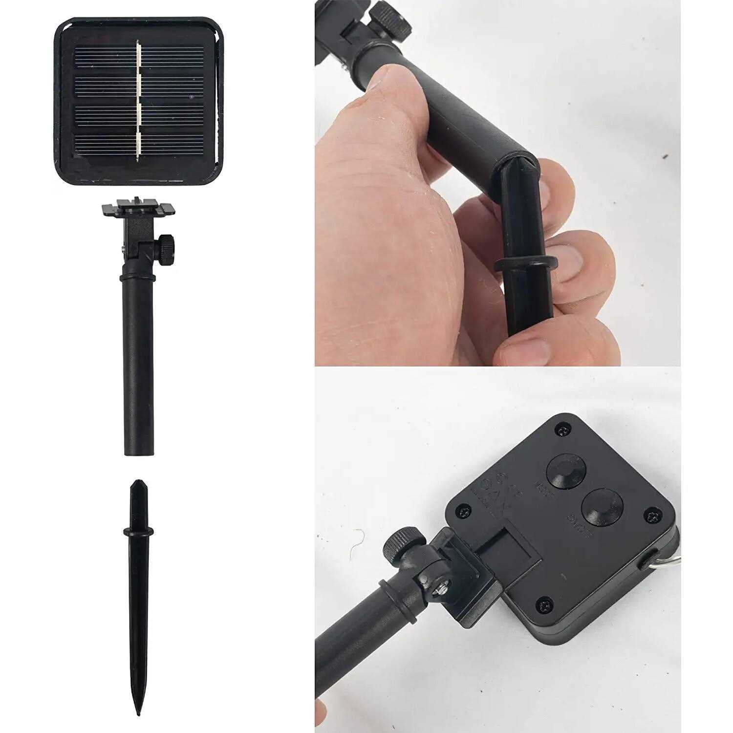 Dazzle Bright 2 Pack Solar String Lights Outdoor 39.4 ft 120 led Solar Powered Waterproof Fairy Lights 8 Modes - Image 3