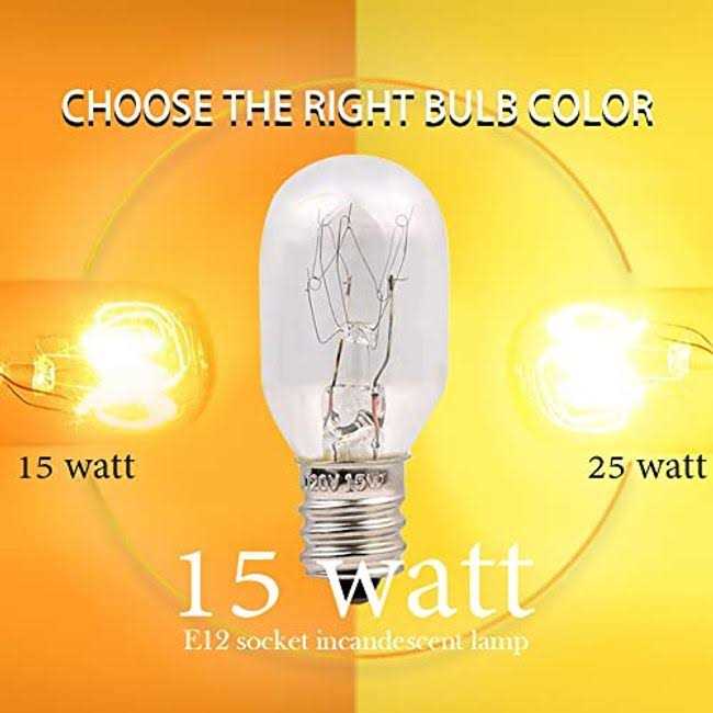 Parts Express 15watt Himalayan Salt Lamp Bulbs 6Pack-E12 Socket Incandescent Bulbs - Image 4