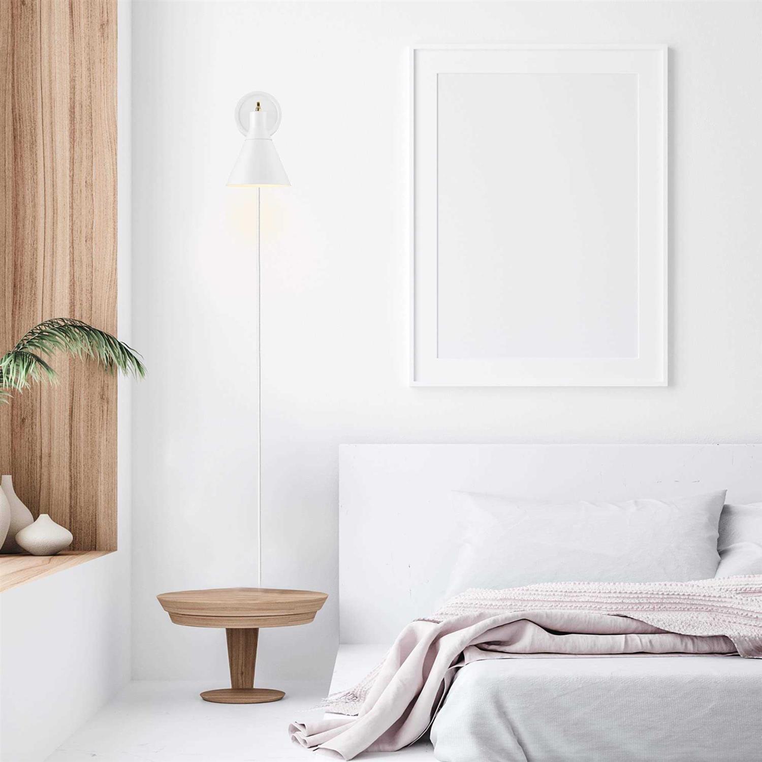 Globe Electric 1-Light Dimmable Plug-In or Hardwire Wall Sconce - Image 3