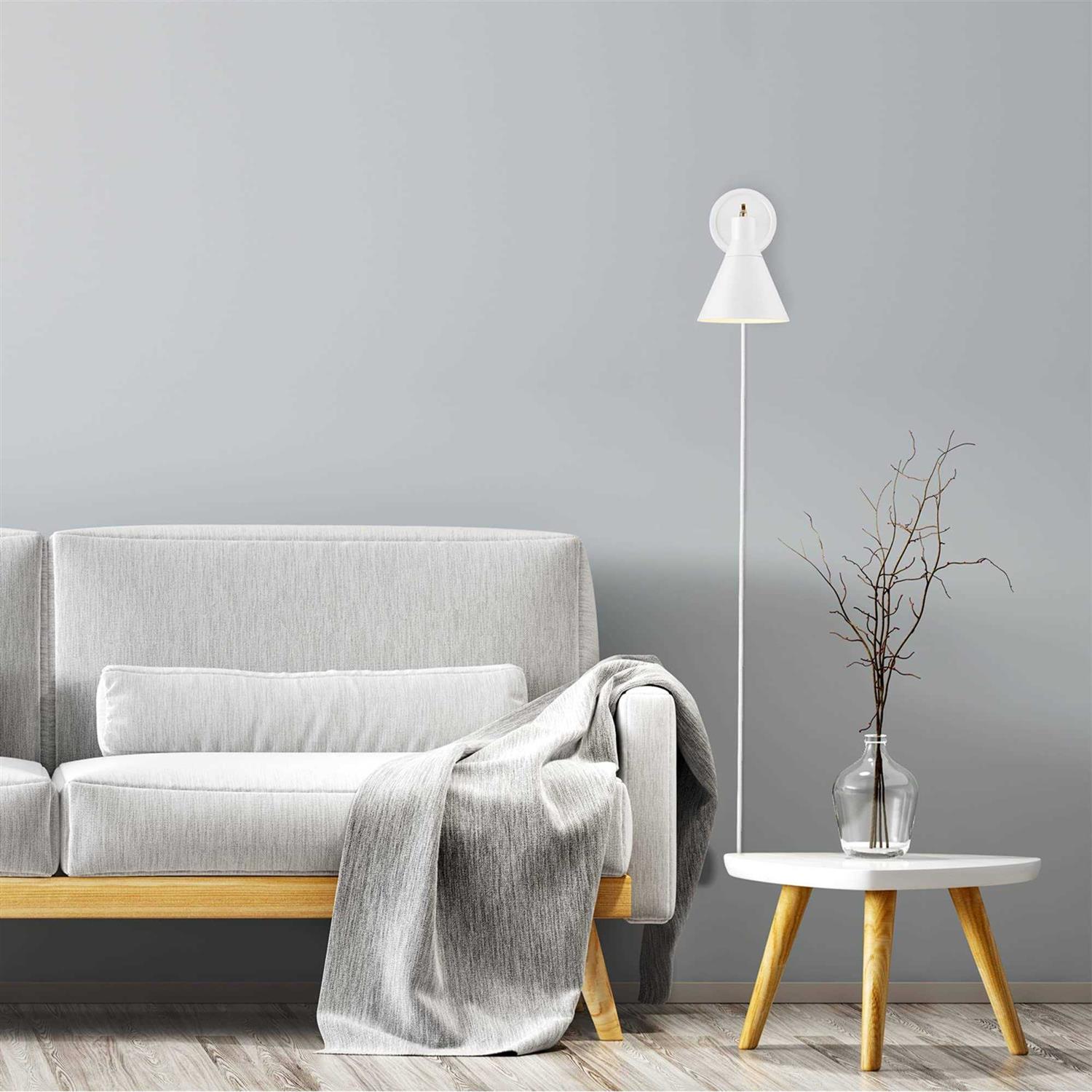 Globe Electric 1-Light Dimmable Plug-In or Hardwire Wall Sconce - Image 4