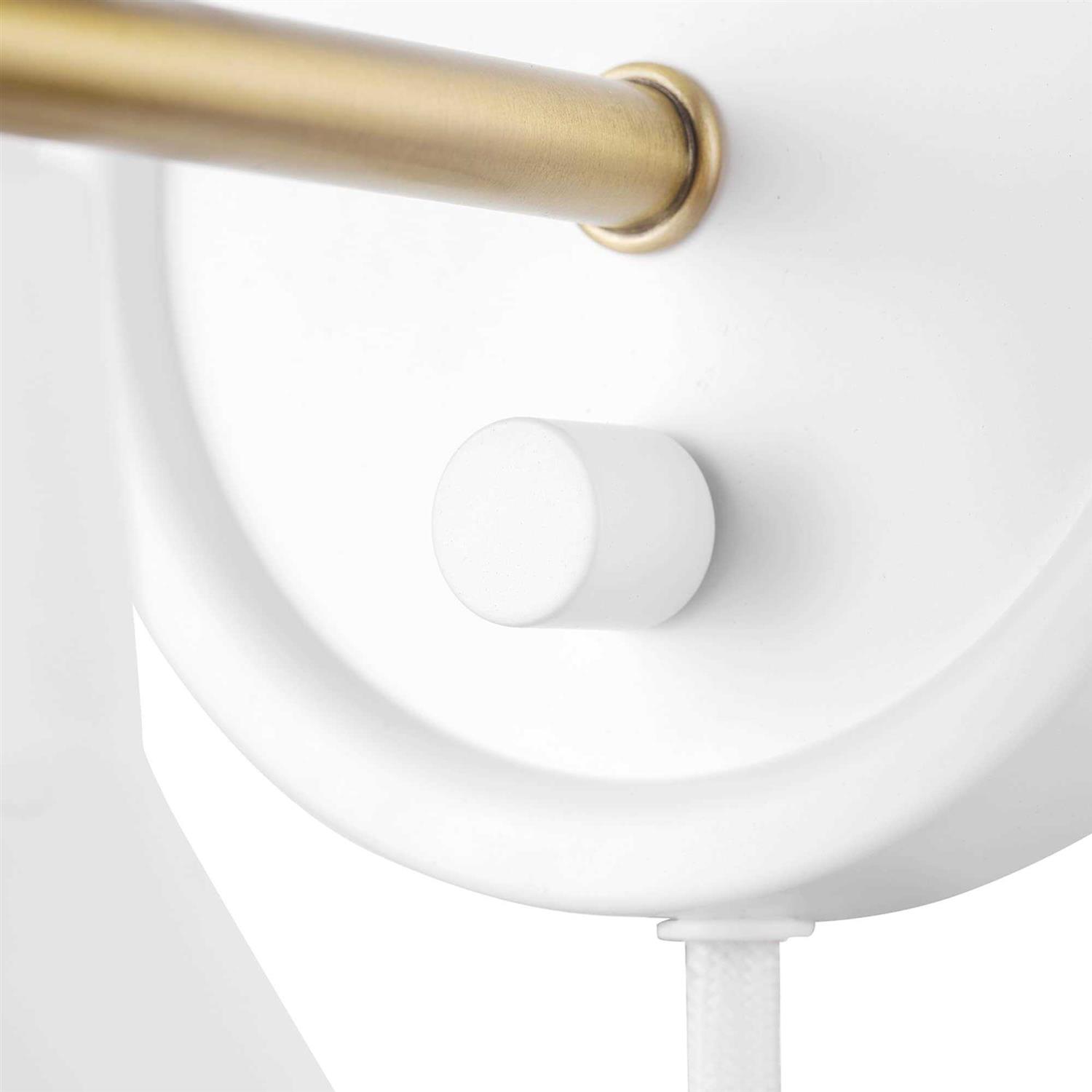 Globe Electric 1-Light Dimmable Plug-In or Hardwire Wall Sconce - Image 5