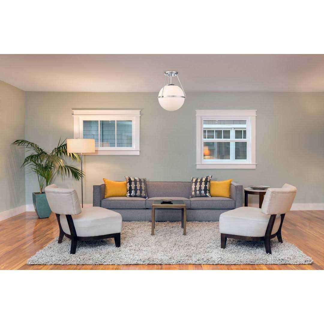 Joss & Main Amirah 1 -Light 13 Semi Flush Mount Fixture Finish - Image 4