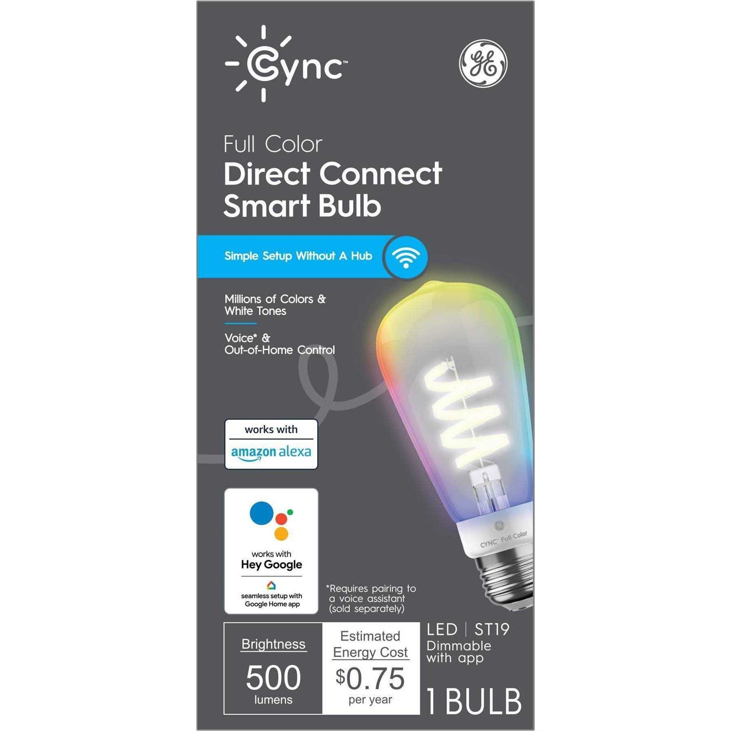 GE Cync ST19 Smart Bulb Full - Image 3
