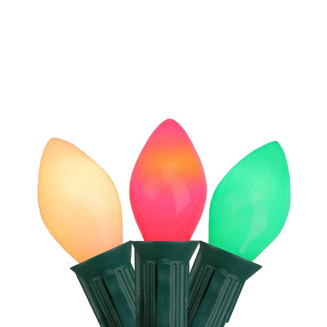 Northlight 25-Count Multi-Color Transparent C9 Christmas Light Set 24ft - Image 3