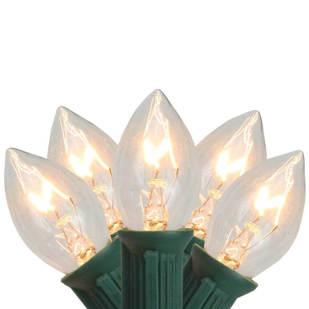 Northlight 25-Count Multi-Color Transparent C9 Christmas Light Set 24ft - Image 4