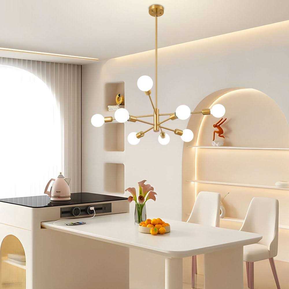 George Oliver Glenarm 8-Light Modern Sputnik Sphere Chandelier Finish - Image 3