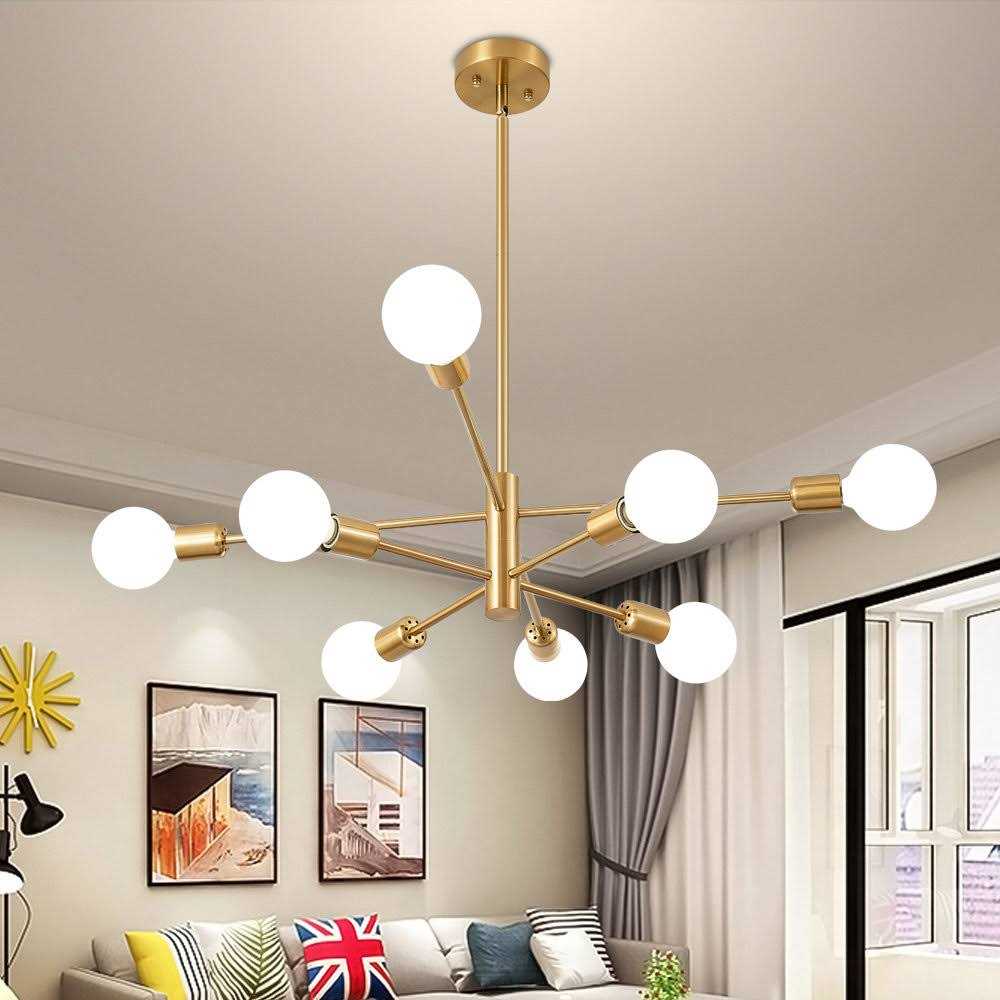 George Oliver Glenarm 8-Light Modern Sputnik Sphere Chandelier Finish - Image 5