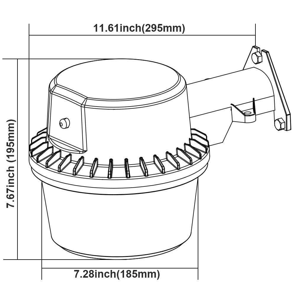 TORCHSTAR LED Barn Light Dusk to Dawn Area Lights with Photocell - Image 3