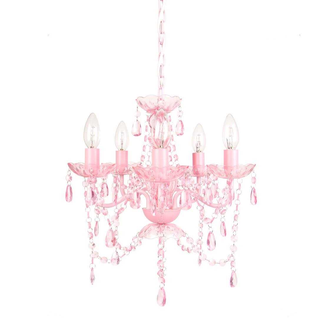 Harriet Bee Senoia 5-Light Crystal Chandelier - Image 4