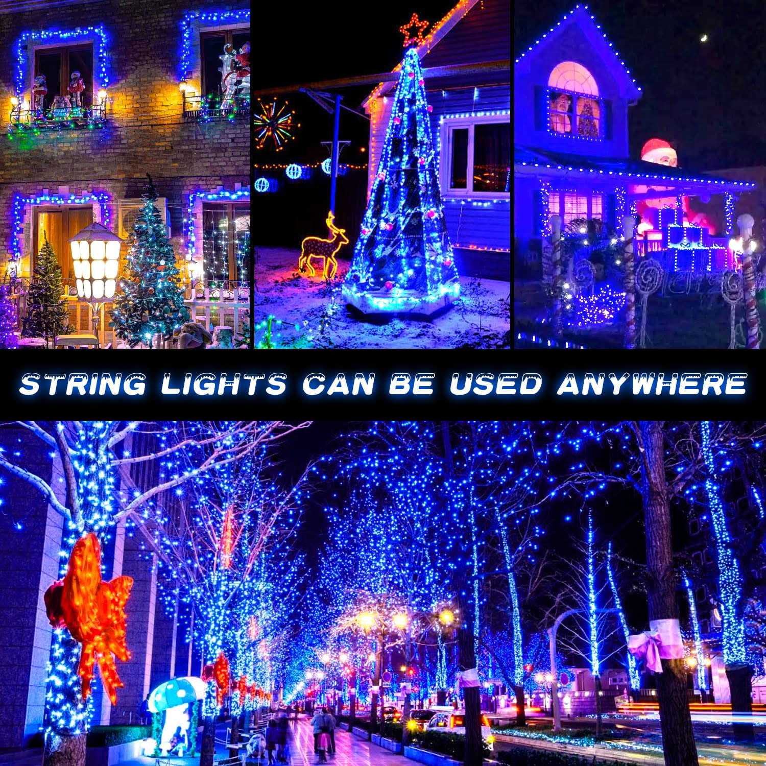 JMEXSUSS 2 Pack Solar String Lights Outdoor Waterproof LED Solar Christmas Lights - Image 3