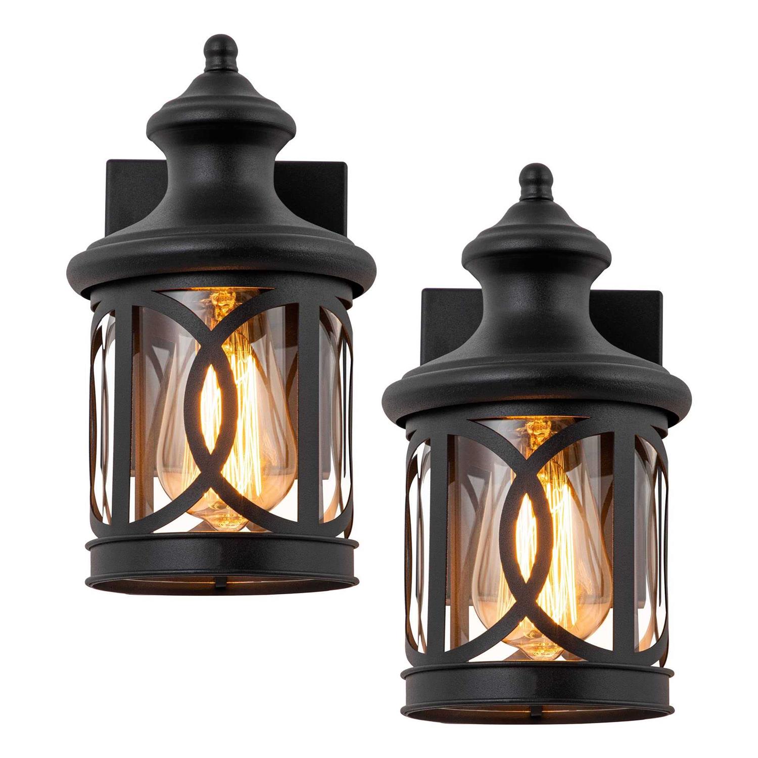 Laplusbelle 2-Pack Outdoor Wall Lights Porch Lights Waterproof Outdoor Wall Sconce - Image 5