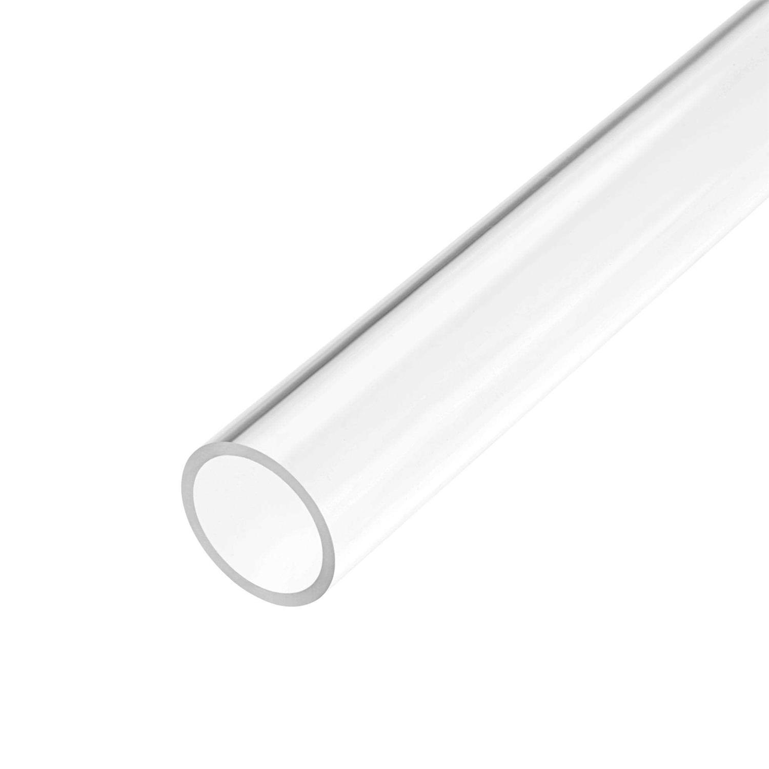 Harfington Acrylic Pipe Clear Rigid ID OD