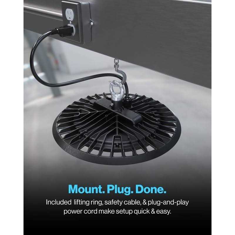 Sunco Lighting Sunco UFO LED High Bay Light Plug & Play Lighting for Warehouse - Image 3