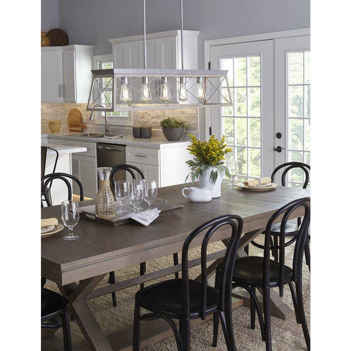 Progress Lighting P400048-141 Briarwood 5-Light Linear Island Chandelier - Image 3