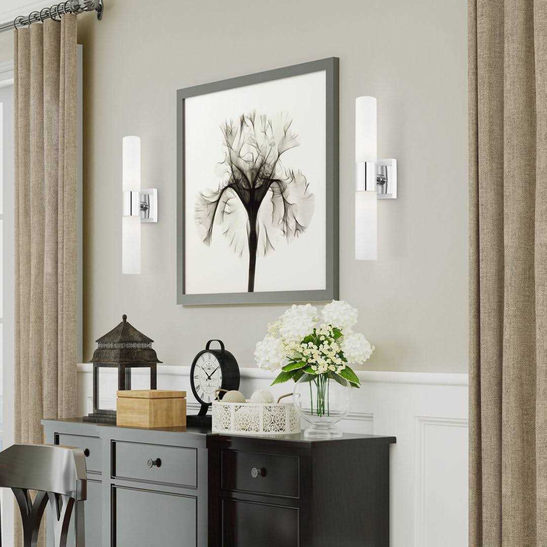 Kneeland 2-Light Dimmable Bath Bar Zipcode Design Finish - Image 2