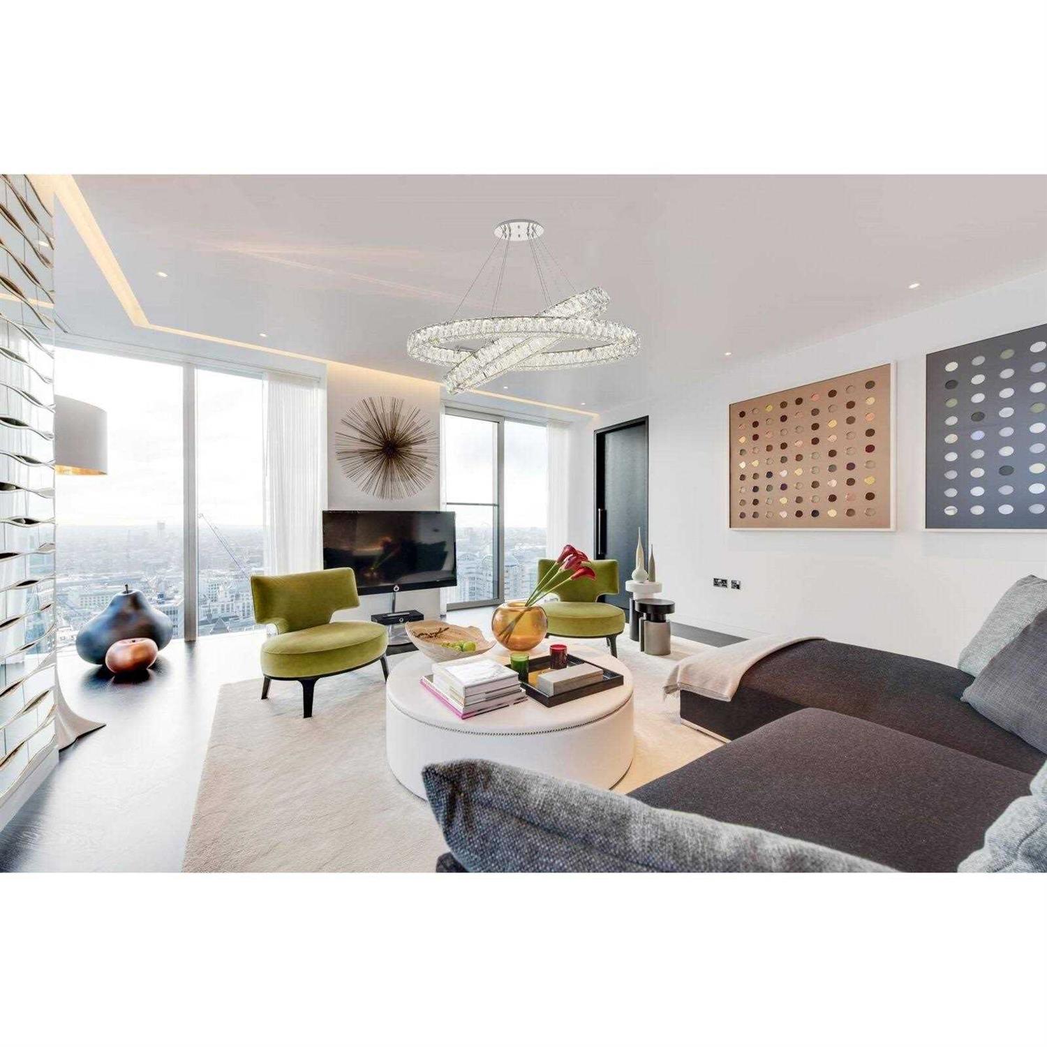 Elegant Lighting Westley 6 Light Brass Pendant LD7048D24BR - Image 5