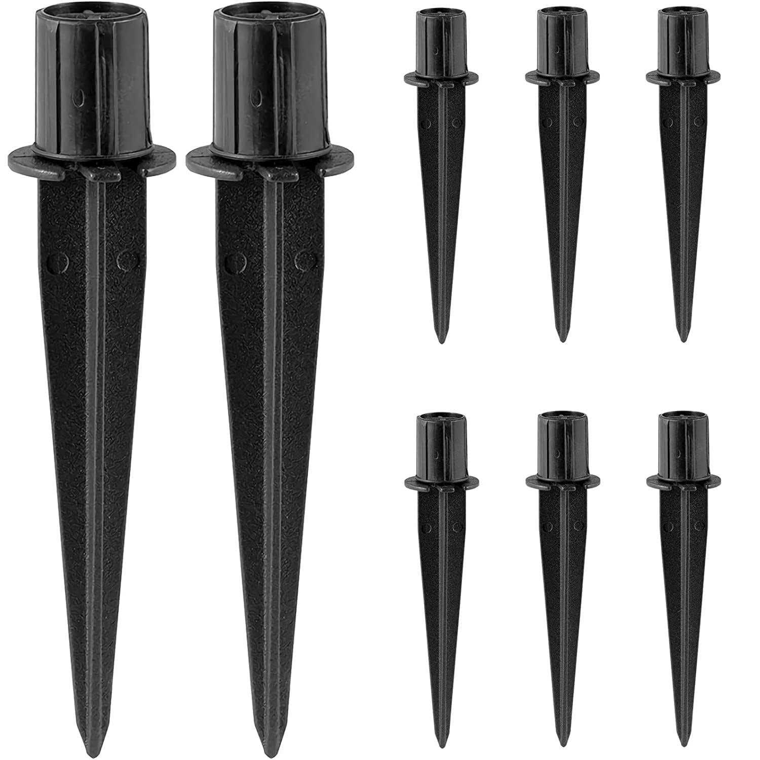 Metal Replacement Stakes for Solar Lights Outdoor Plastic Solar Pathway Lights Spike Replacer