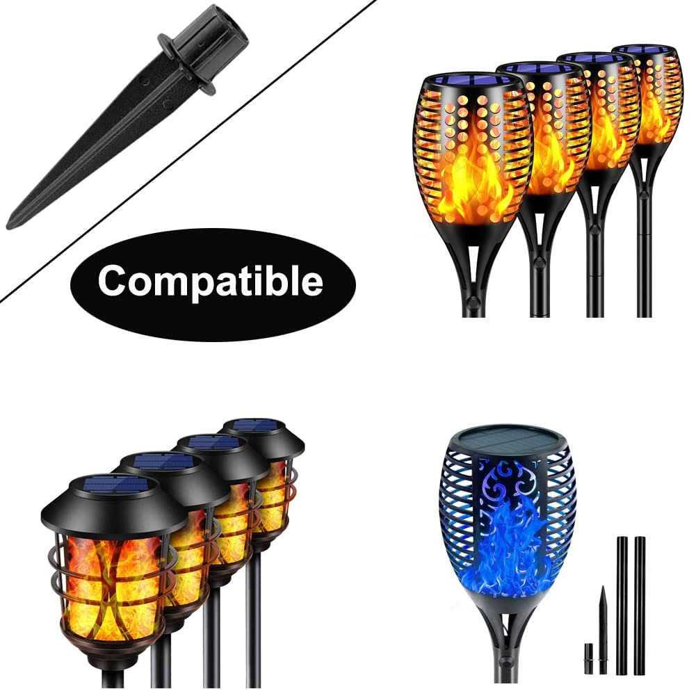 Metal Replacement Stakes for Solar Lights Outdoor Plastic Solar Pathway Lights Spike Replacer - Image 3