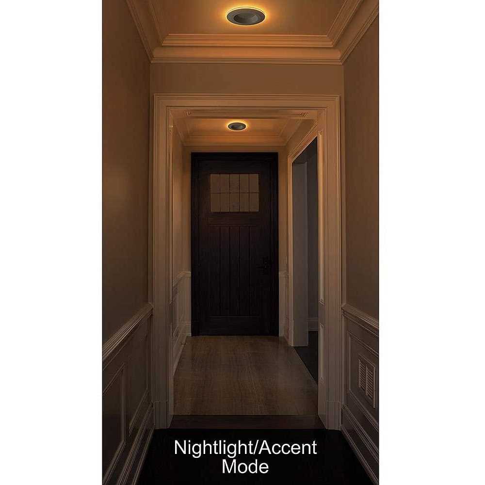 Commercial Electric 4 in. Color Selectable CCT Integrated LED Recessed Light Trim with Night Light Feature 625 Lumens Dimmable 53805101 - Image 4