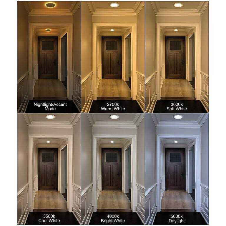 Commercial Electric 4 in. Color Selectable CCT Integrated LED Recessed Light Trim with Night Light Feature 625 Lumens Dimmable 53805101 - Image 5