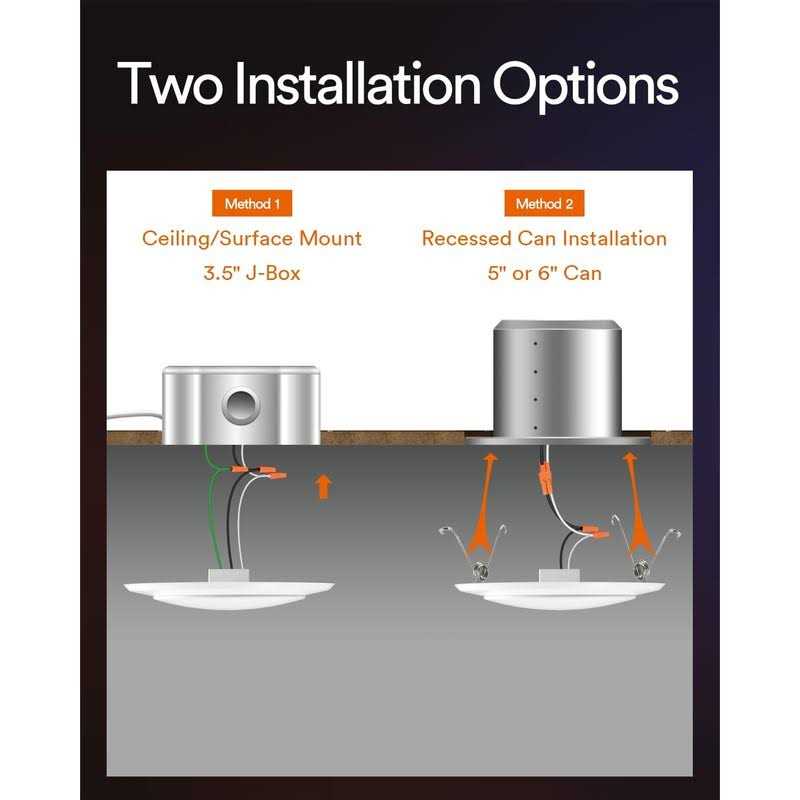 Lumary Smart LED Flush Mount Disk Lights 13W LED Retrofit Can Lights Cri90 - Image 5