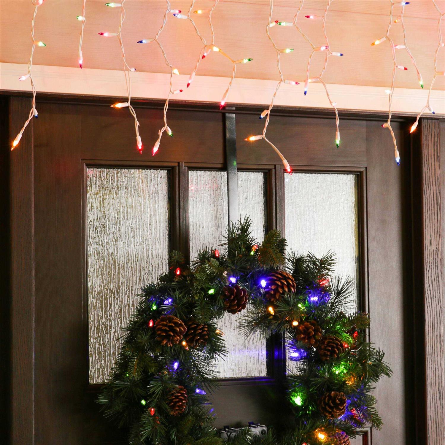 GE String-A-Long 300-Count Constant Mini Incandescent Plug-In Christmas Icicle Lights - Image 3