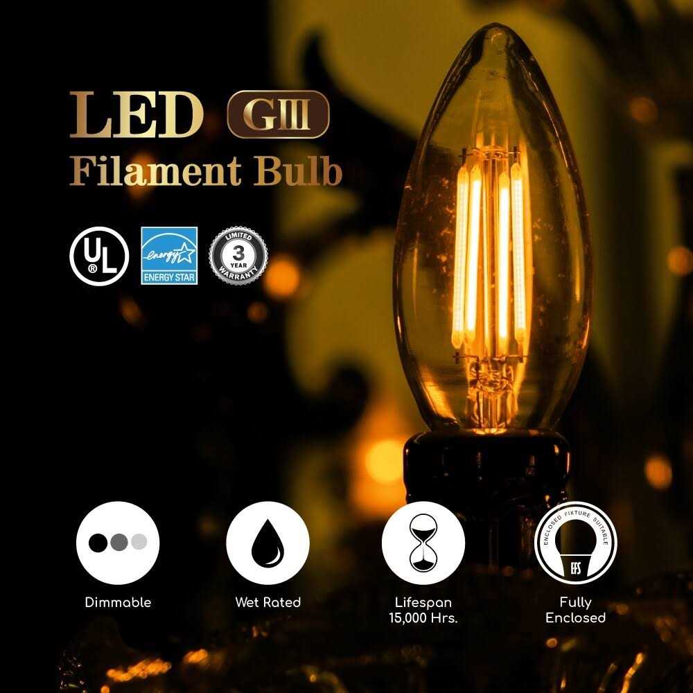 Euri Lighting VB10-3020ea-4 LED Filament Light Bulb - Image 3