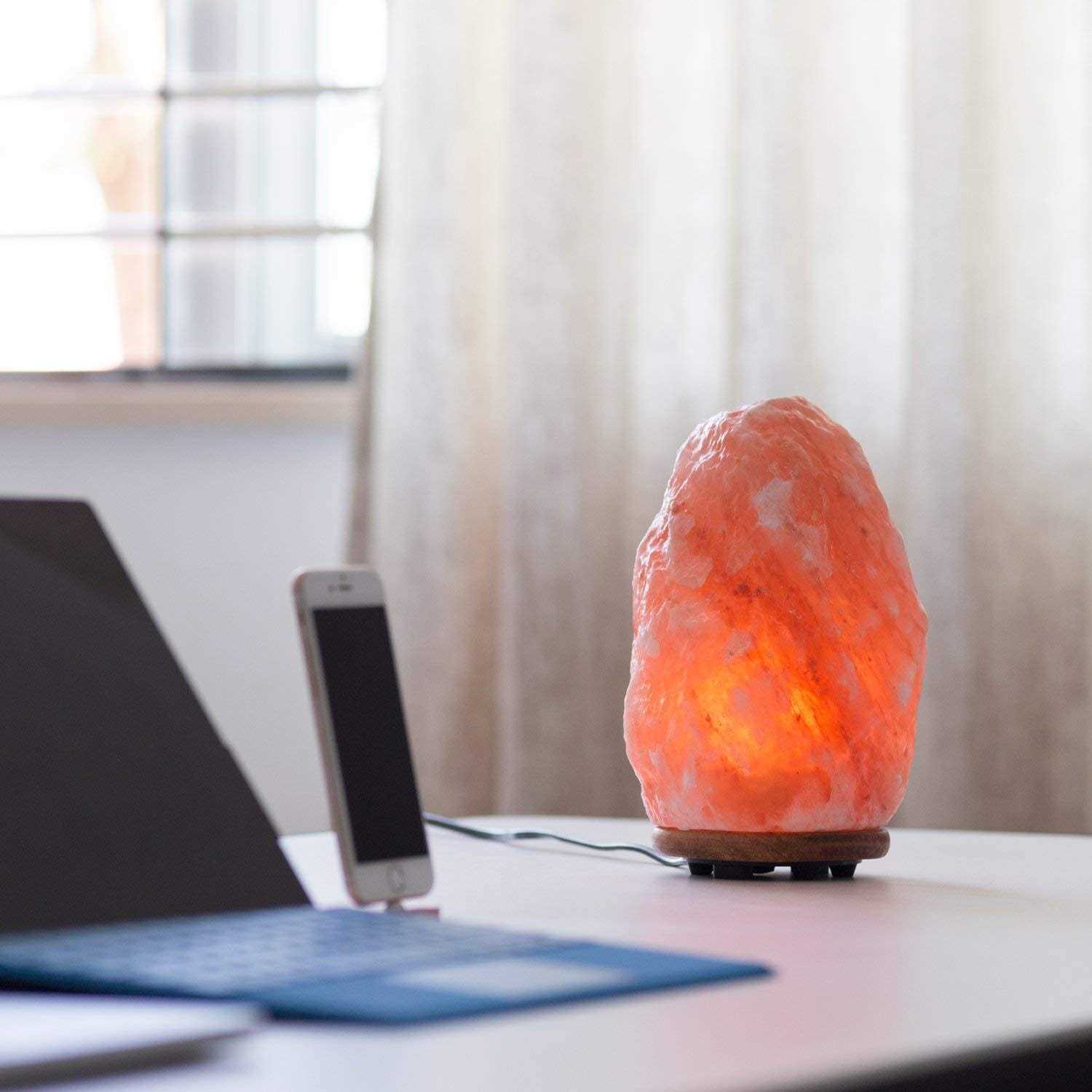 Himalayan Glow 1004 Hand Carved Natural Himalayan Salt Lamp - Image 5