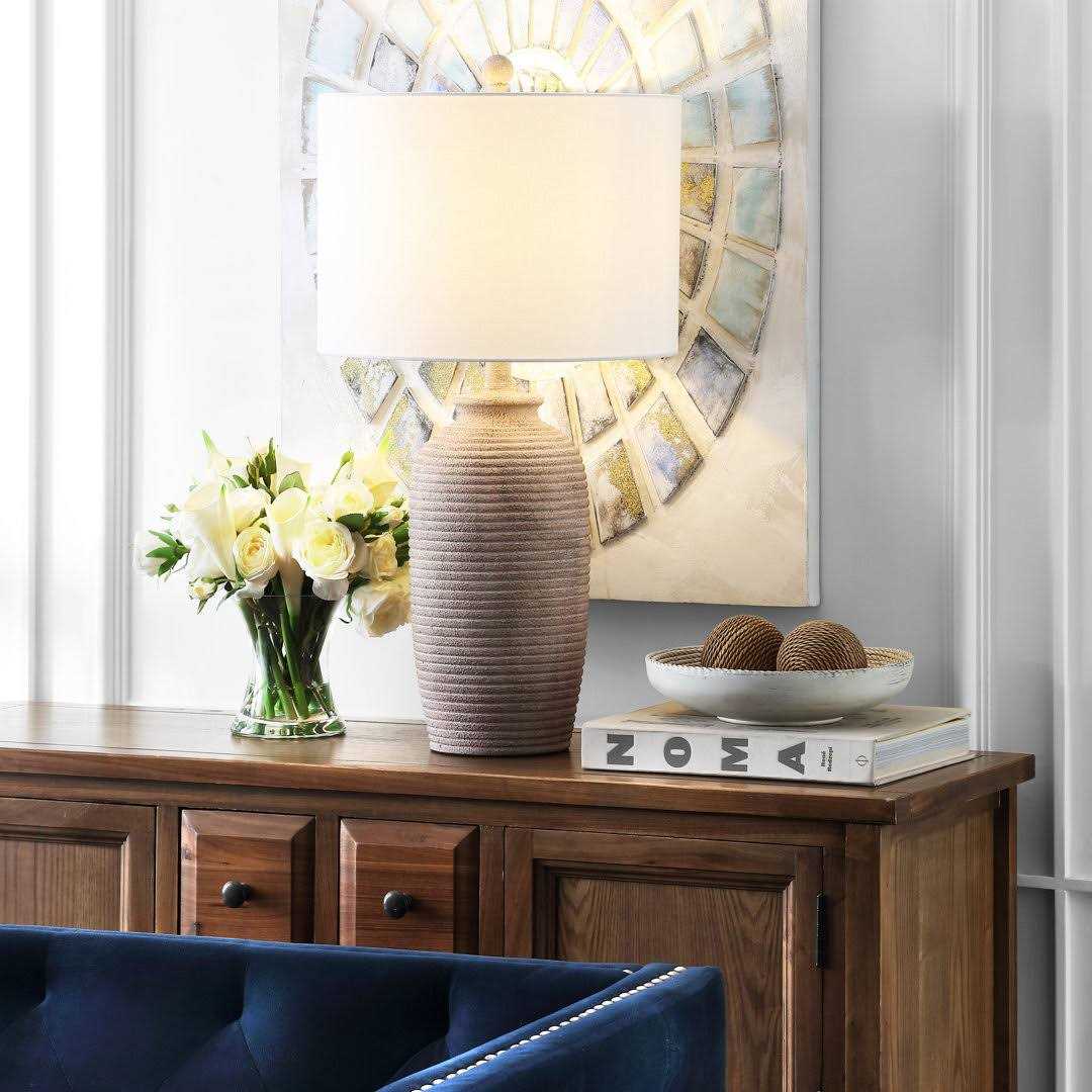 Joss & Main Brady 28 Sandy Pearl Table Lamp - Image 3