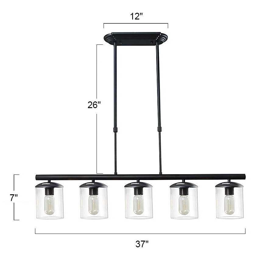 Lamtania 5 Light Kitchen Island Linear Pendant LNC Home - Image 4