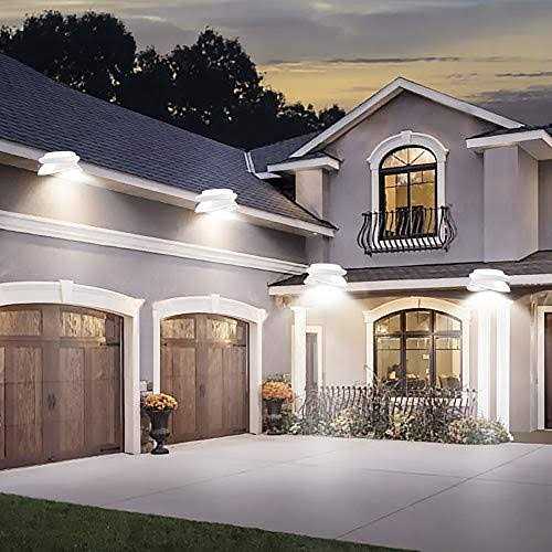 Roshwey Gutter Lights 6 Pack Solar Patio Decor Lights with 9 Led Waterproof Fence Lights for Eaves Garden Landscape Pathway - Image 5