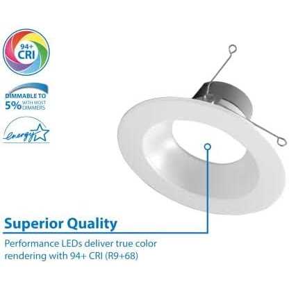Nicor DLR56 5/6-inch 3000K Recessed LED Downlight - Image 4