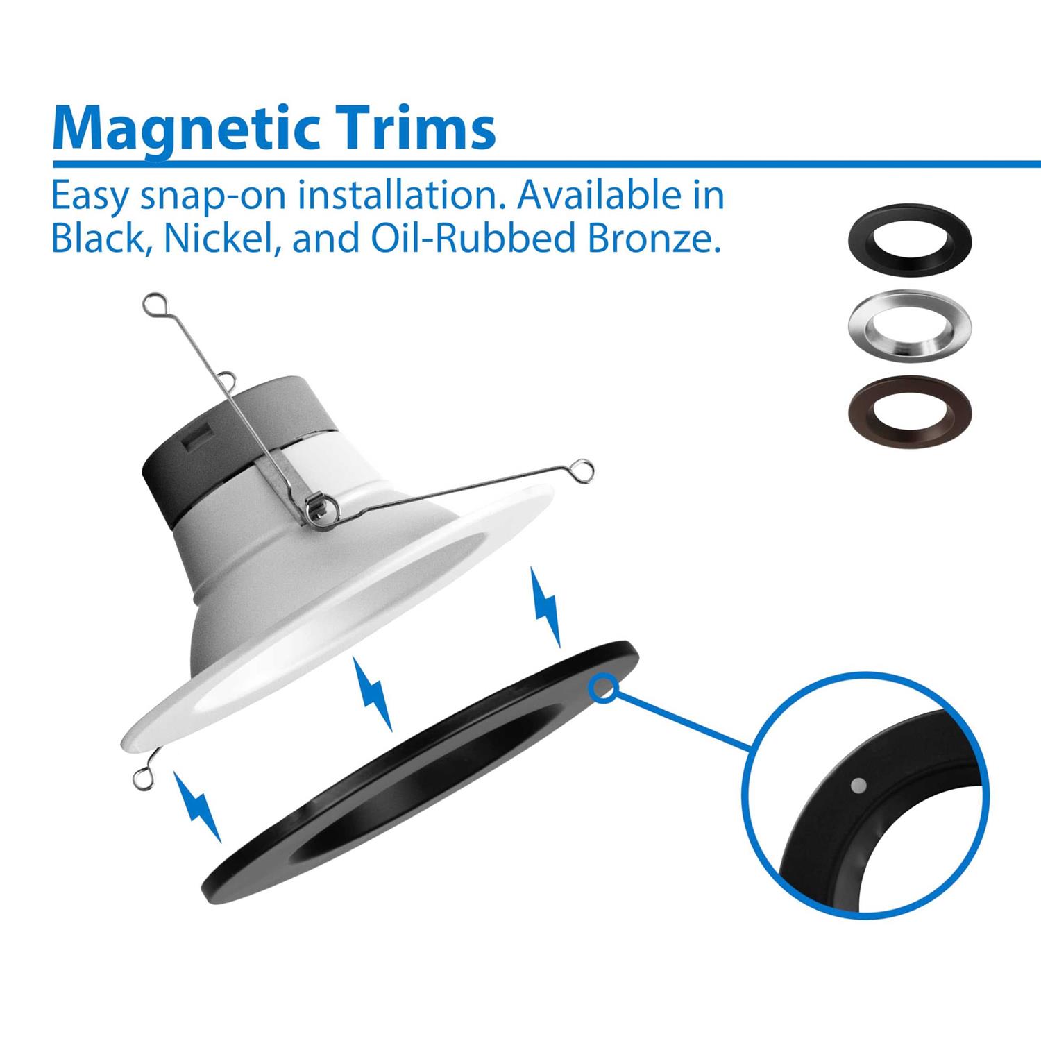 Nicor DLR56 5/6-inch 3000K Recessed LED Downlight - Image 5