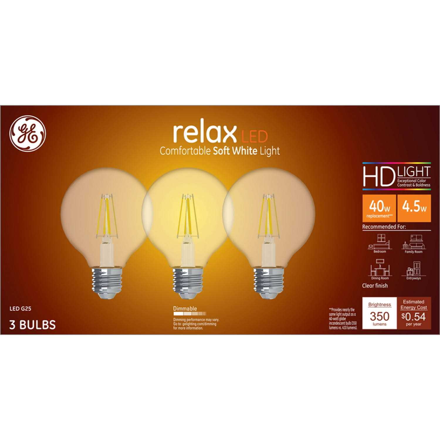 GE Relax LED Light Bulb 40 Watt