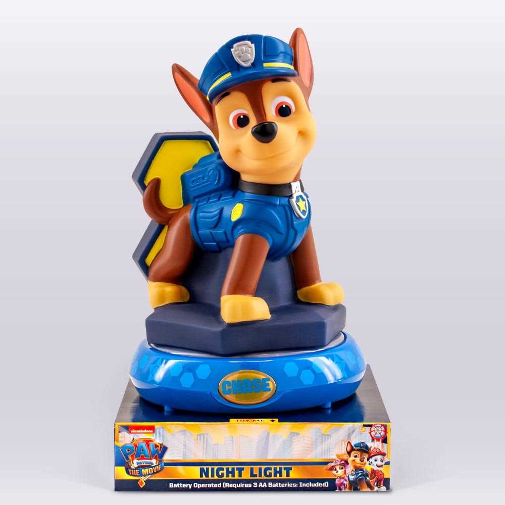 Paw Patrol The Movie Chase Night Light 18785