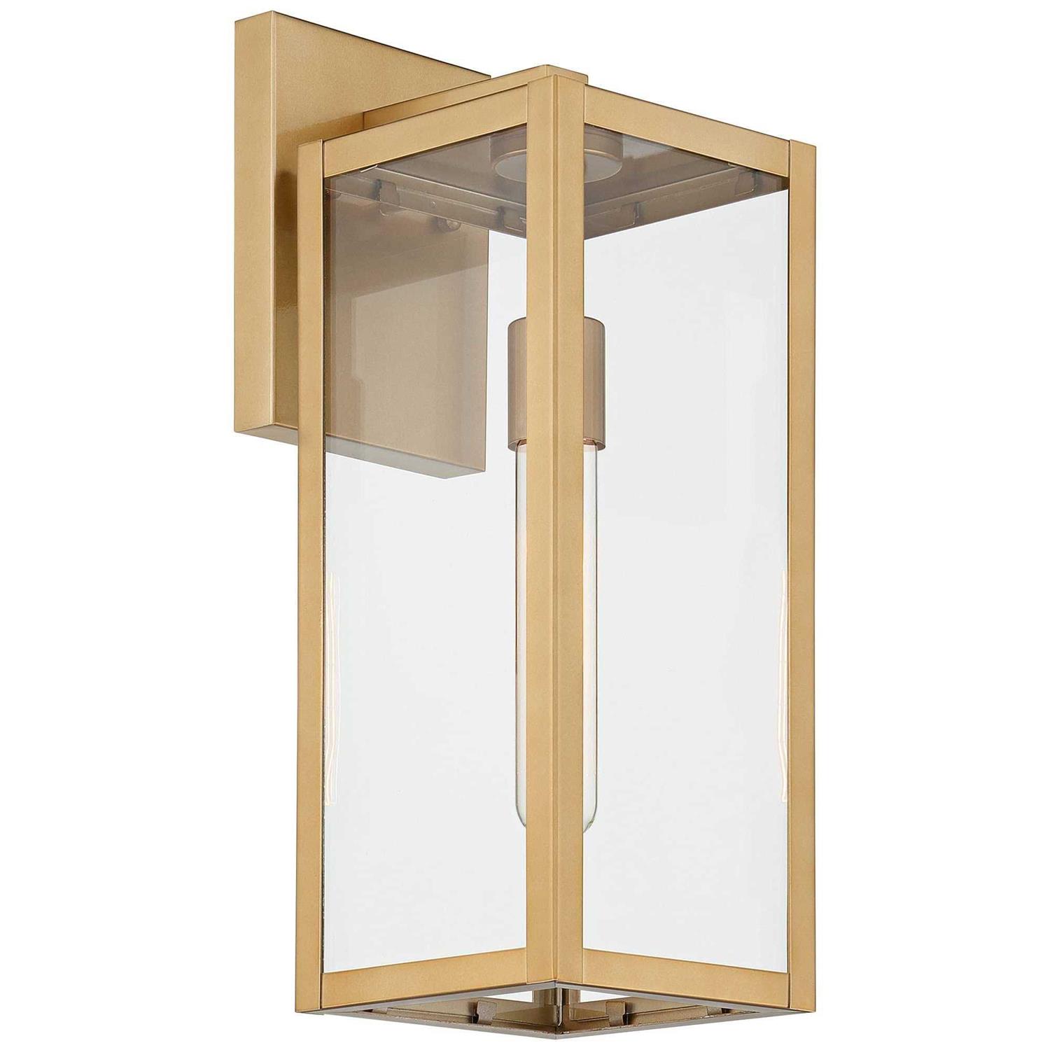 John Timberland Titan Modern Outdoor Wall Light Fixture Soft Gold 17 Clear Glass for Post Exterior Barn Deck House Porch Yard Posts Patio Outside - Image 5