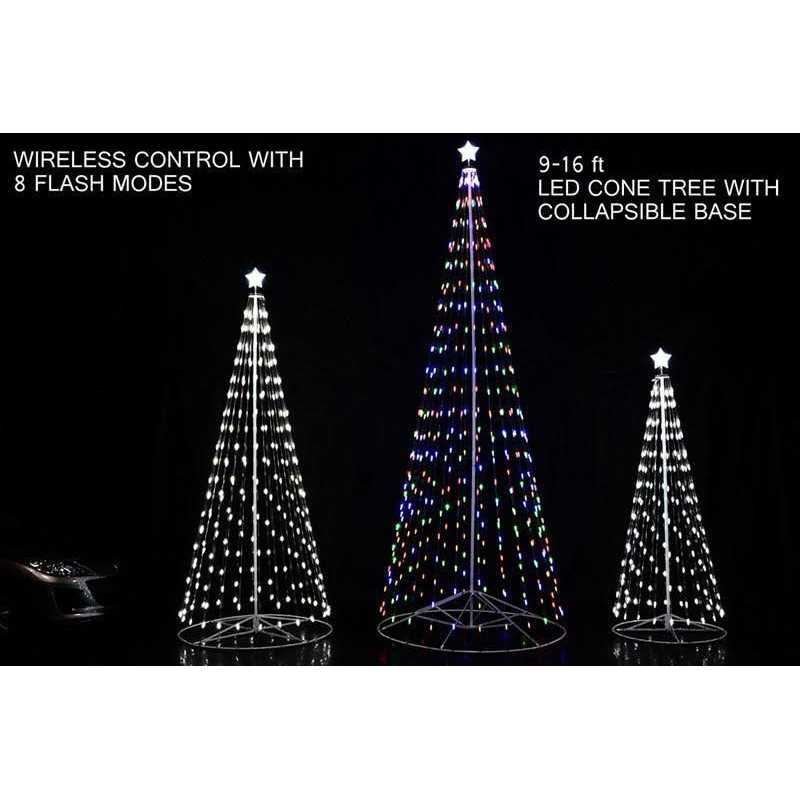 Homebrite Outdoor Led Cone Tree with Wireless Remote - Image 3