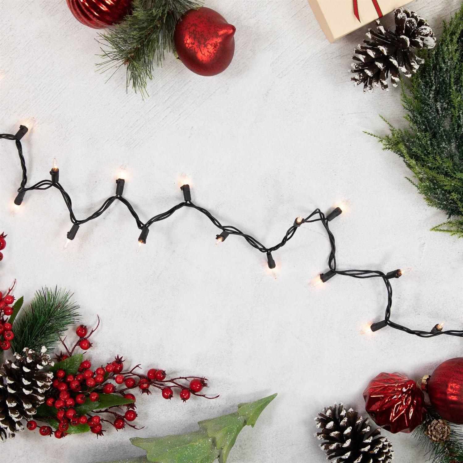 Northlight 100-Count Clear Mini Christmas String Light Set - Image 4