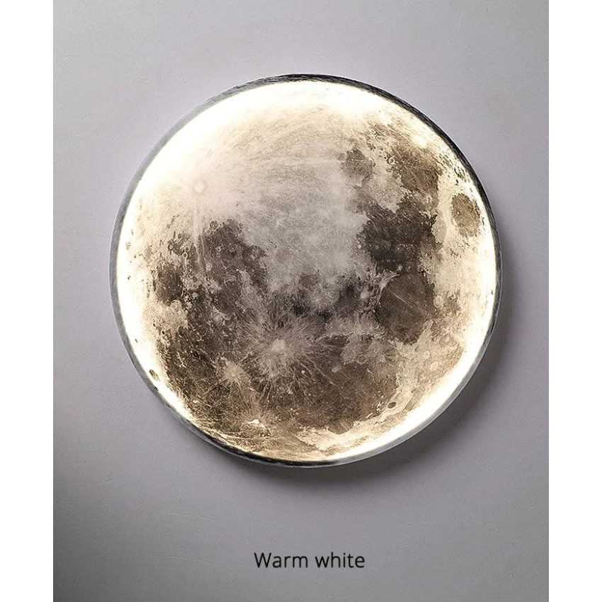 Nordic Moon Wall Light Metal Wall Sconce Lighting Plug-in - Image 3