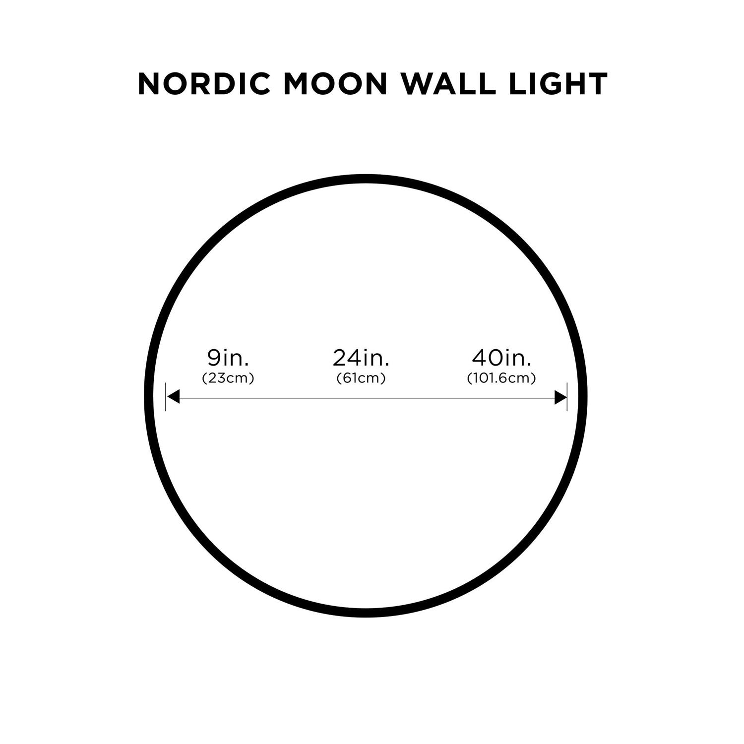 Nordic Moon Wall Light Metal Wall Sconce Lighting Plug-in - Image 5