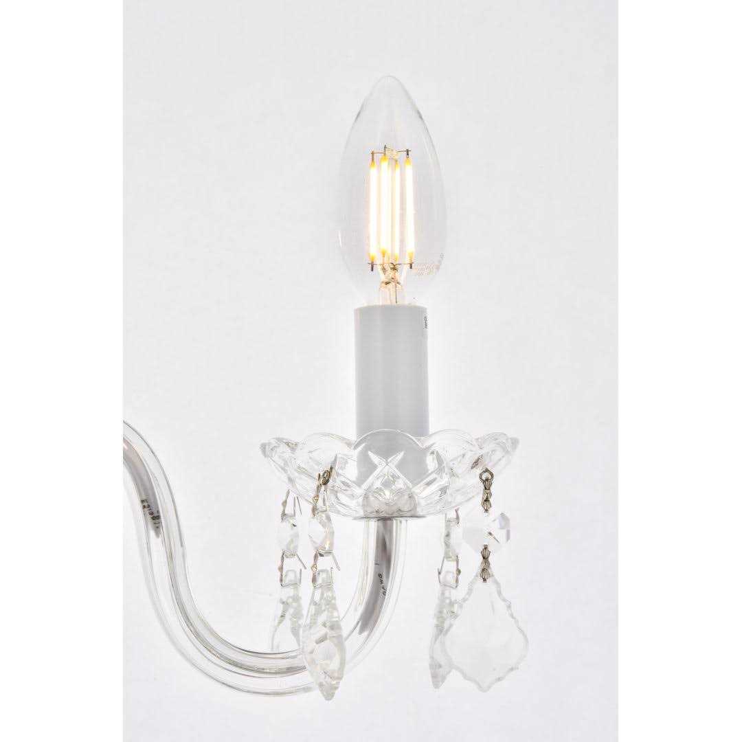 Lamy 4 Light Candle Style Classic / Traditional Chandelier with Crystal Accents House of Hampton Finish - Image 4
