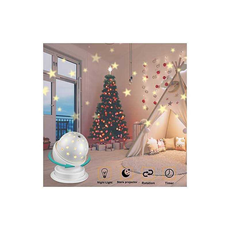 Toyunia Star Night Light for Kids Star Night Light for Kids Bedroom Girls Night Light Starry Night Light Projector Plug in Night Light for Kids - Image 5
