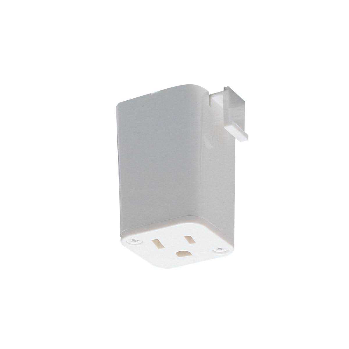 Nora Lighting NT-327W Outlet Adaptor-White